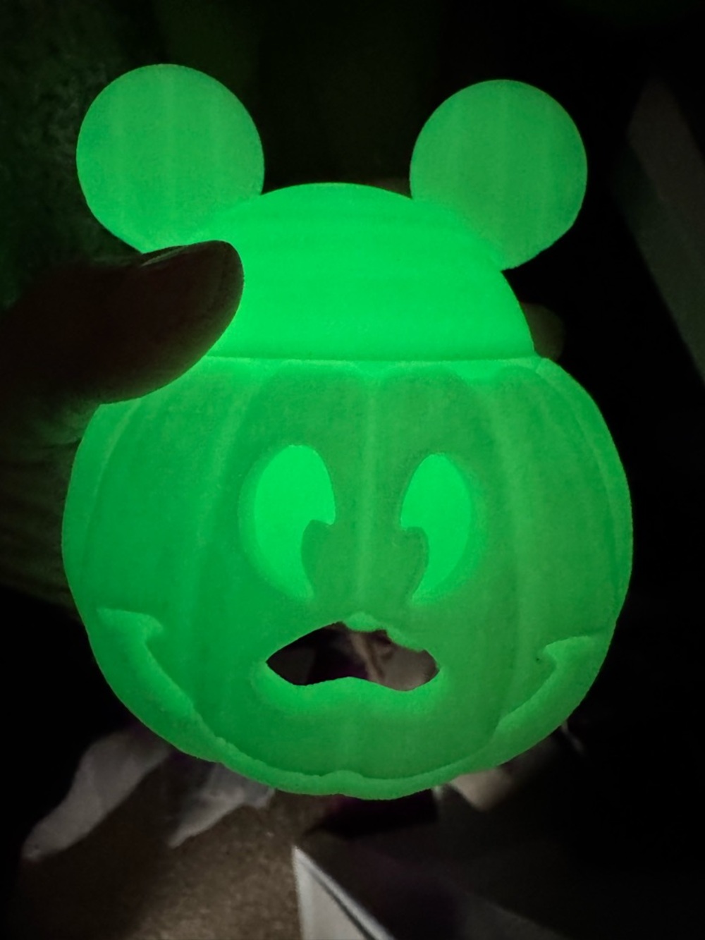 Glow-In-The-Dark Green Pumpkin Custom for 7” doll